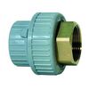 Sleeve union PVC-C/brass metric - cylindrical internal thread BSPP 723.550.507 PN16 25mm x 3/4"